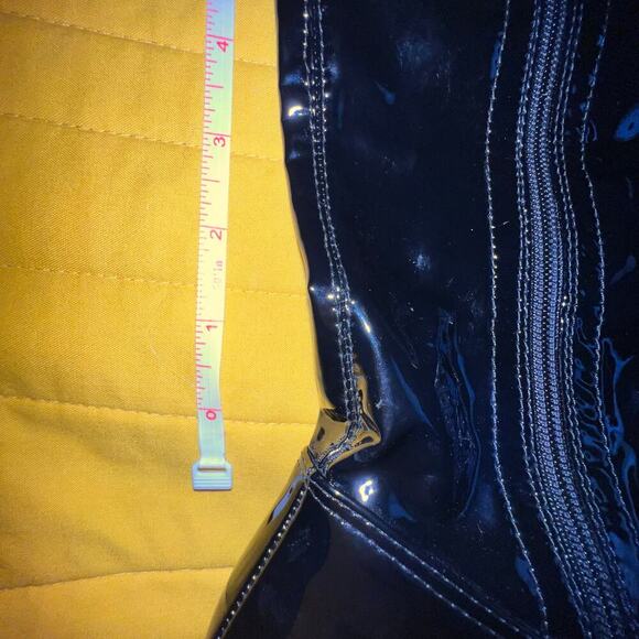 Lemonade Womens Size 8.5 Above Knee/Thigh Gothic 3 Inch Heel Boot 1/4 Side Zip - Picture 7 of 14